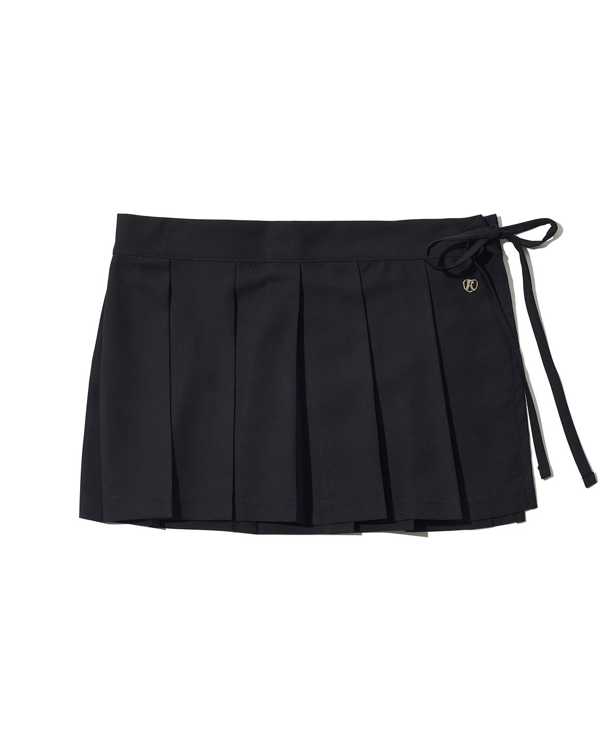 페이키(FAKIII) Giselle Pleated Wrap Skirt_BLACK