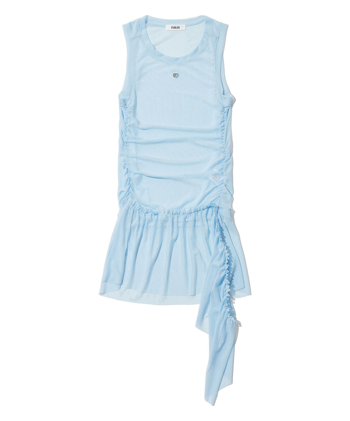 페이키(FAKIII) Mesh Princess Line Drop Dress_SKY BLUE