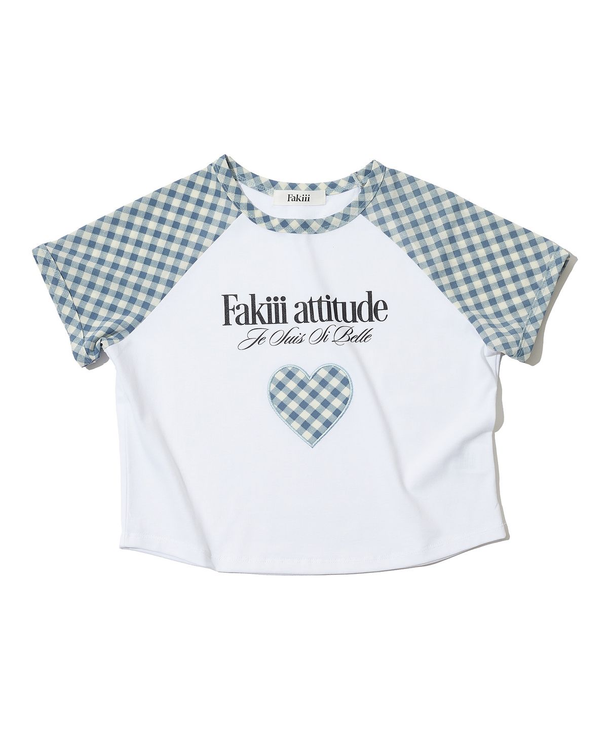 페이키(FAKIII) Fakiii Girl Attitude Check T-shirt_BABY BLUE