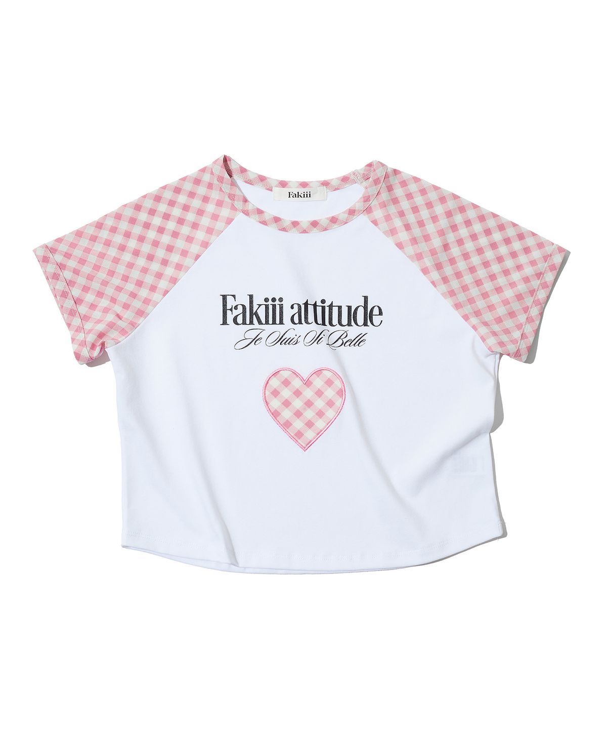 페이키(FAKIII) Fakiii Girl Attitude Check T-shirt_BABY PINK
