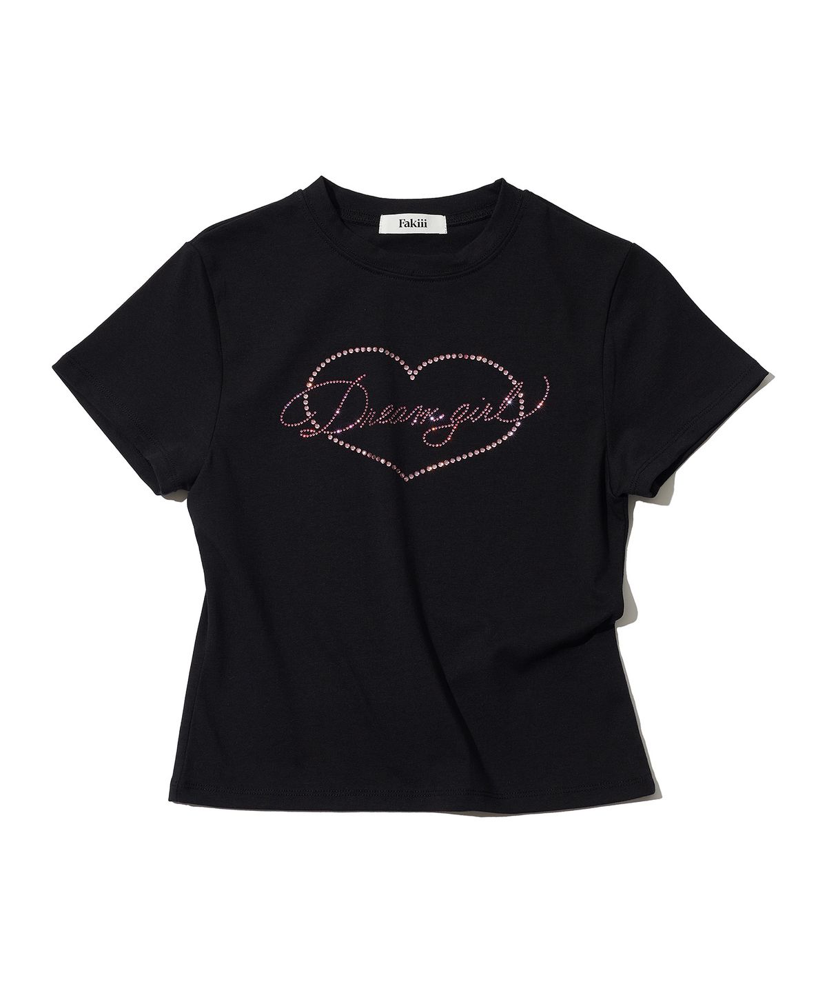 페이키(FAKIII) Dream Girl Crystal T-shirt_BLACK