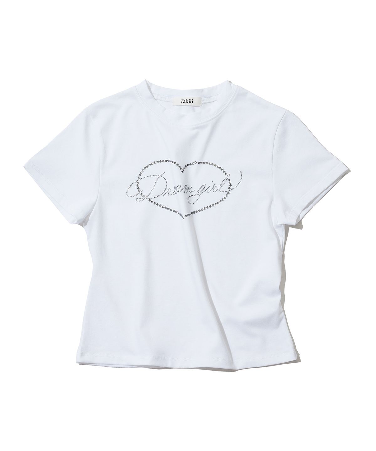페이키(FAKIII) Dream Girl Crystal T-shirt_WHITE
