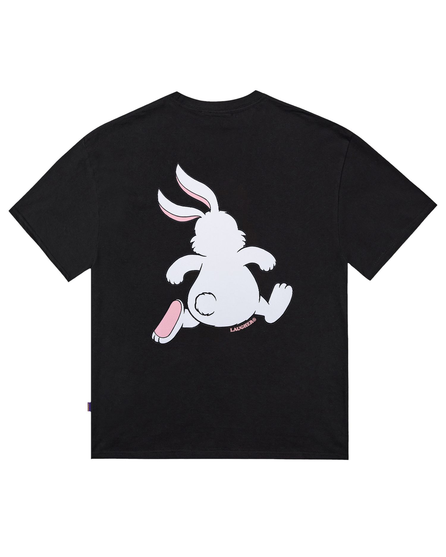 Tシャツ・カットソー LAUGHER Puck and Run Bunny White T-Shirt White TS64 MUSINSA公式 | LAUGHER Puck and Run Bunny (White) T-Shirt - Black