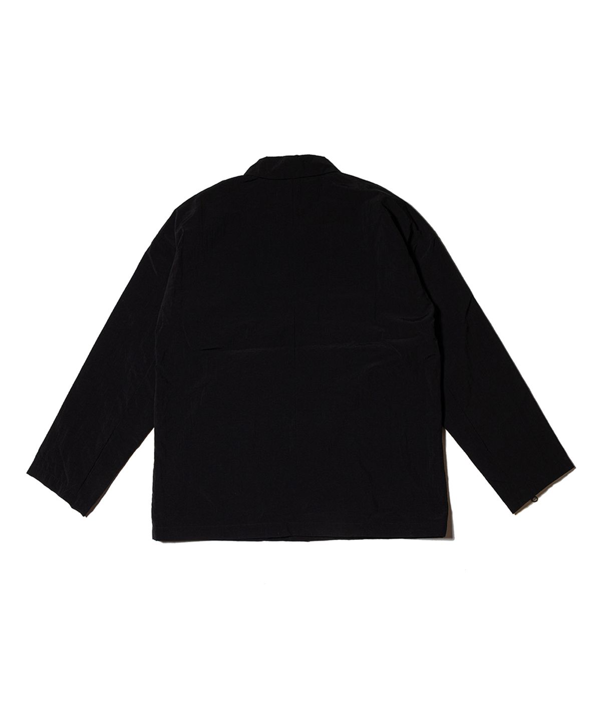 땡스메시아(THANKS MESSIA) HIDDEN SHIRT JACKET-BLACK