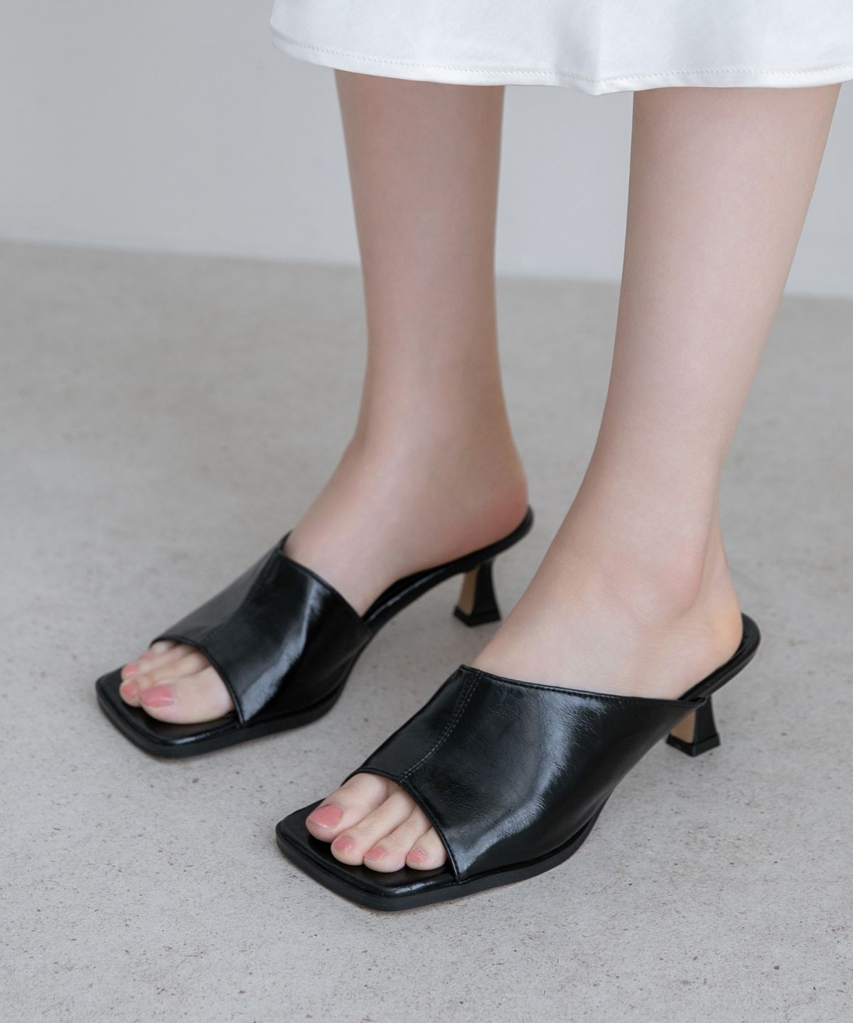 에델나인(EDEL9) Carmen 카르멘 스퀘어 뮬 6cm