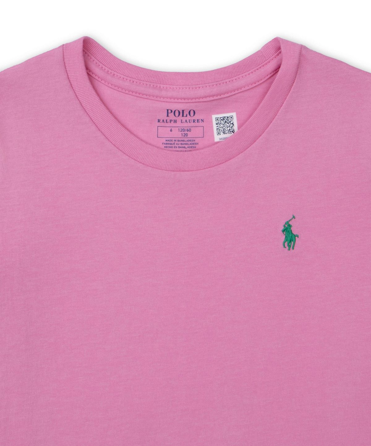 폴로 랄프 로렌 칠드런(POLO RALPH LAUREN CHILDREN) 코튼 저지 티-핑크