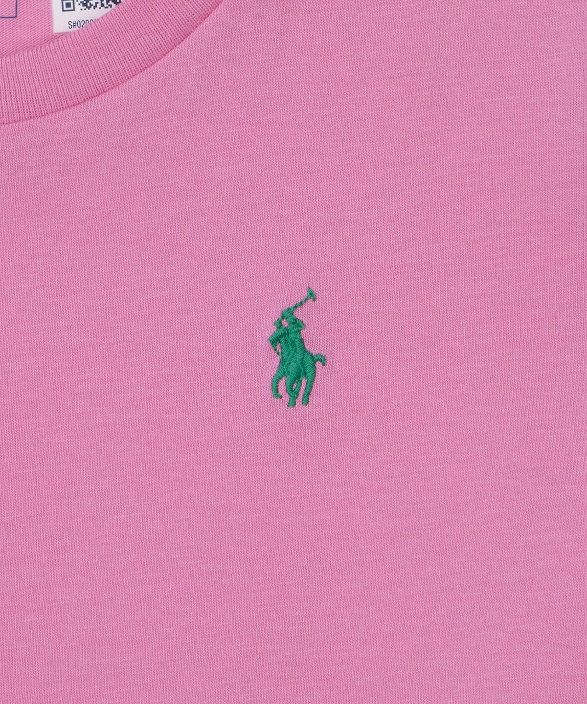 폴로 랄프 로렌 칠드런(POLO RALPH LAUREN CHILDREN) 코튼 저지 티-핑크