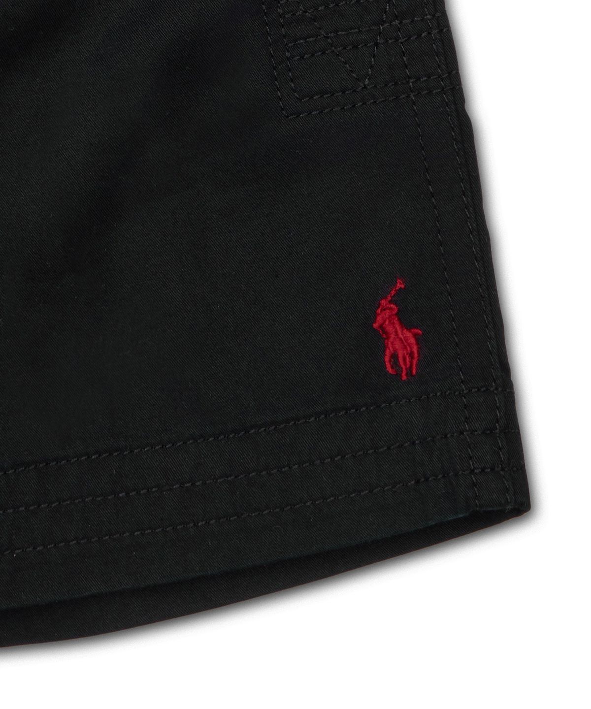 폴로 랄프 로렌 칠드런(POLO RALPH LAUREN CHILDREN) 코튼 치노 드로스트링 쇼트-블랙