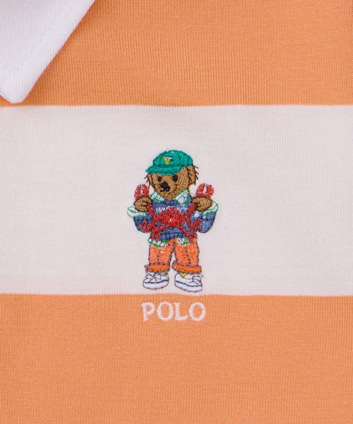 폴로 랄프 로렌 칠드런(POLO RALPH LAUREN CHILDREN) 폴로 베어 숏 슬리브 럭비 셔츠-멀티 컬러