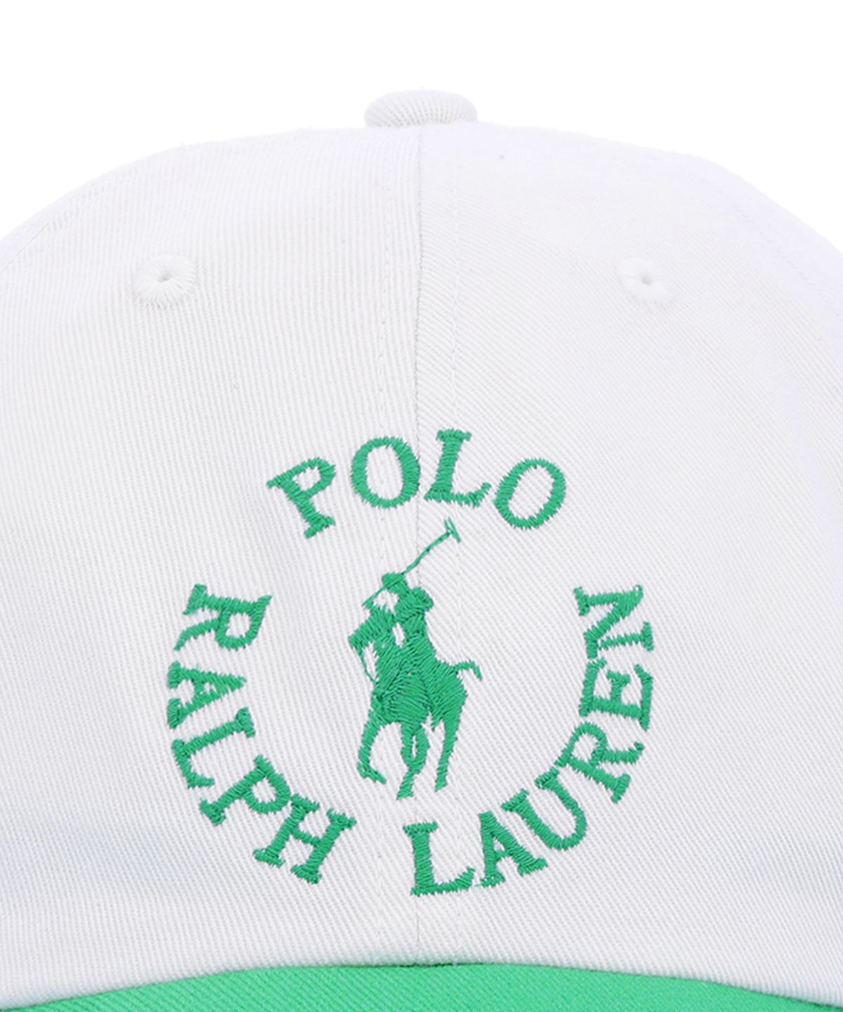 폴로 랄프 로렌 칠드런(POLO RALPH LAUREN CHILDREN) 로고 코튼 트윌 볼 캡-화이트