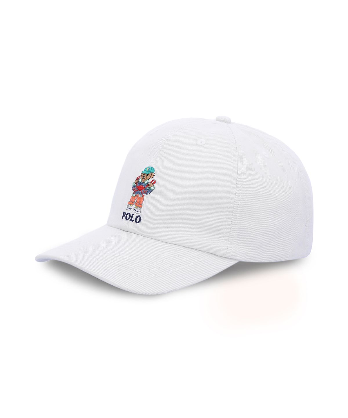 폴로 랄프 로렌 칠드런(POLO RALPH LAUREN CHILDREN) 폴로 베어 코튼 트윌 볼 캡-화이트