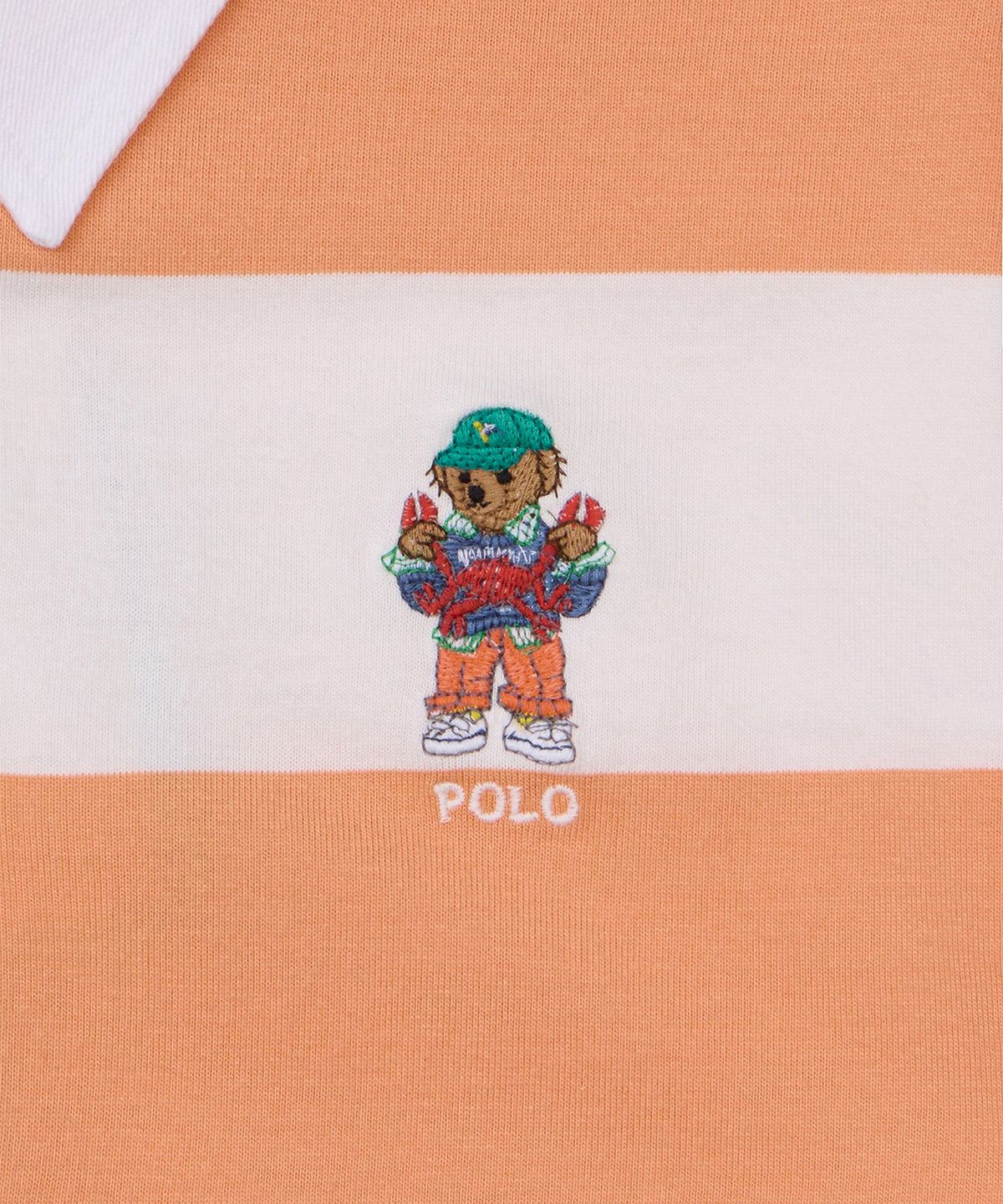 폴로 랄프 로렌 칠드런(POLO RALPH LAUREN CHILDREN) 폴로 베어 숏 슬리브 럭비 셔츠-멀티 컬러