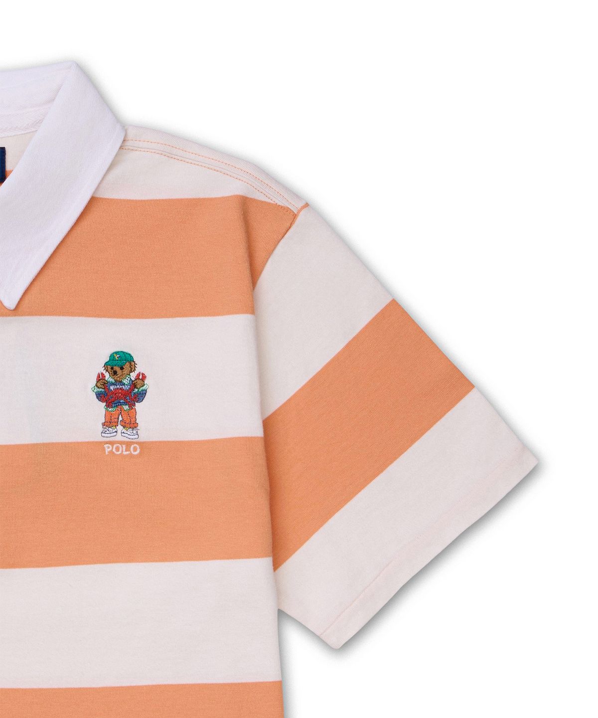 폴로 랄프 로렌 칠드런(POLO RALPH LAUREN CHILDREN) 폴로 베어 숏 슬리브 럭비 셔츠-멀티 컬러