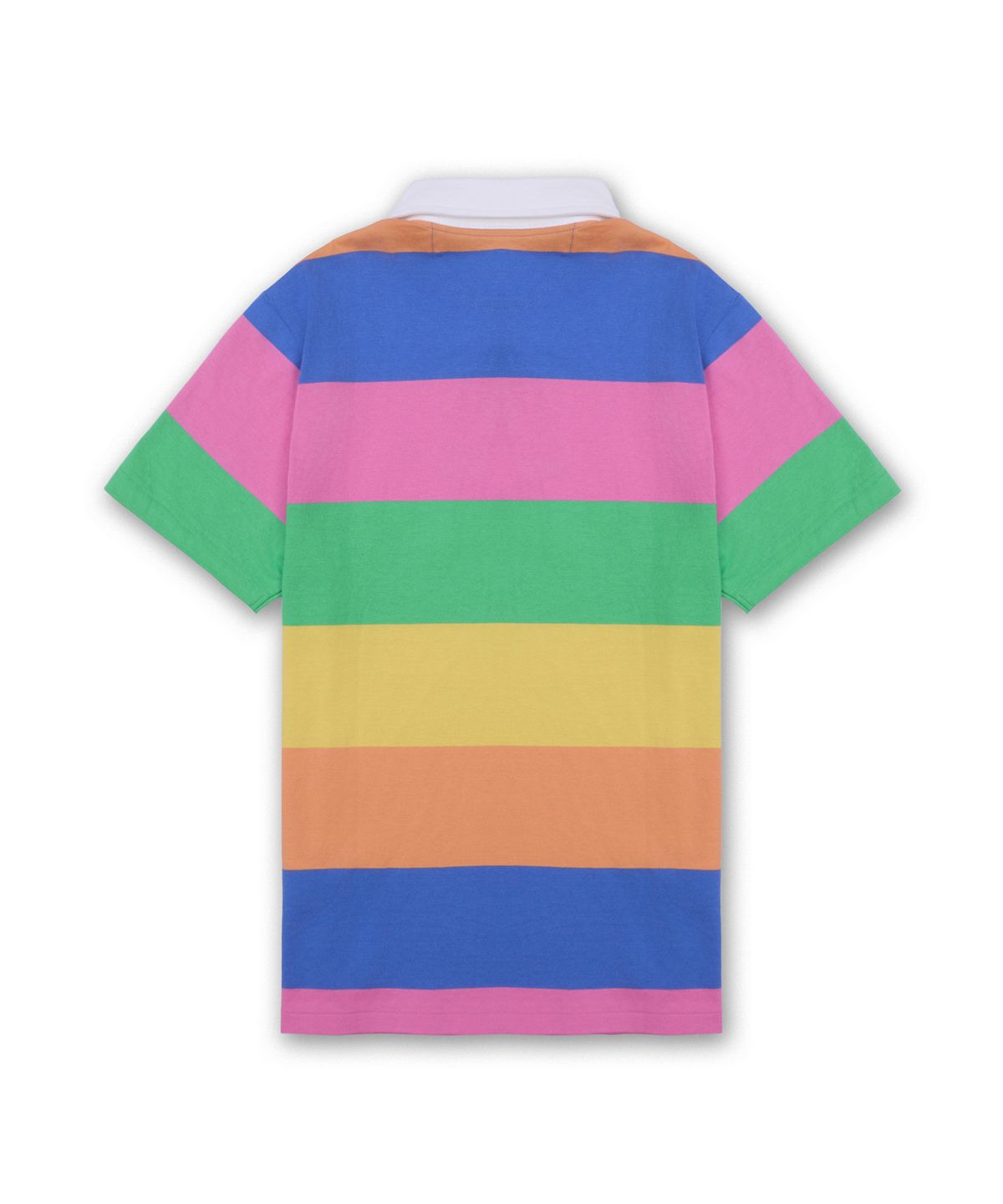 폴로 랄프 로렌 칠드런(POLO RALPH LAUREN CHILDREN) 스트라이프 코튼 숏 슬리브 럭비 셔츠-멀티 컬러