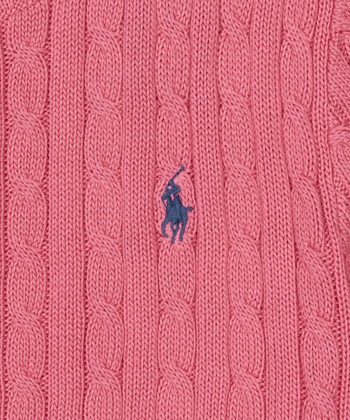 폴로 랄프 로렌(POLO RALPH LAUREN) [W]케이블 니트 코튼 숏 슬리브 스웨터-레드