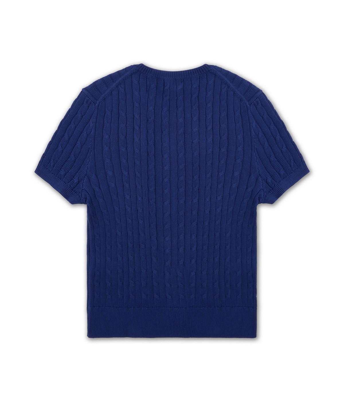 폴로 랄프 로렌(POLO RALPH LAUREN) [W]케이블 니트 코튼 숏 슬리브 카디건-블루