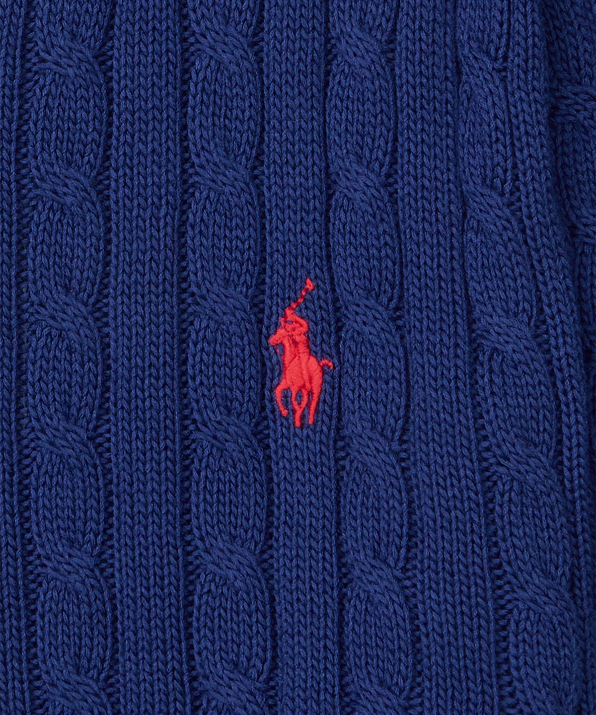 폴로 랄프 로렌(POLO RALPH LAUREN) [W]케이블 니트 코튼 숏 슬리브 카디건-블루
