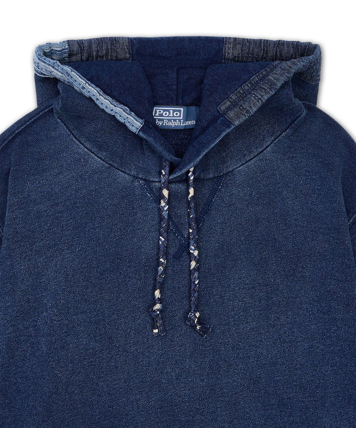 폴로 랄프 로렌(POLO RALPH LAUREN) 인디고 프렌치 테리 패치워크 후디-블루