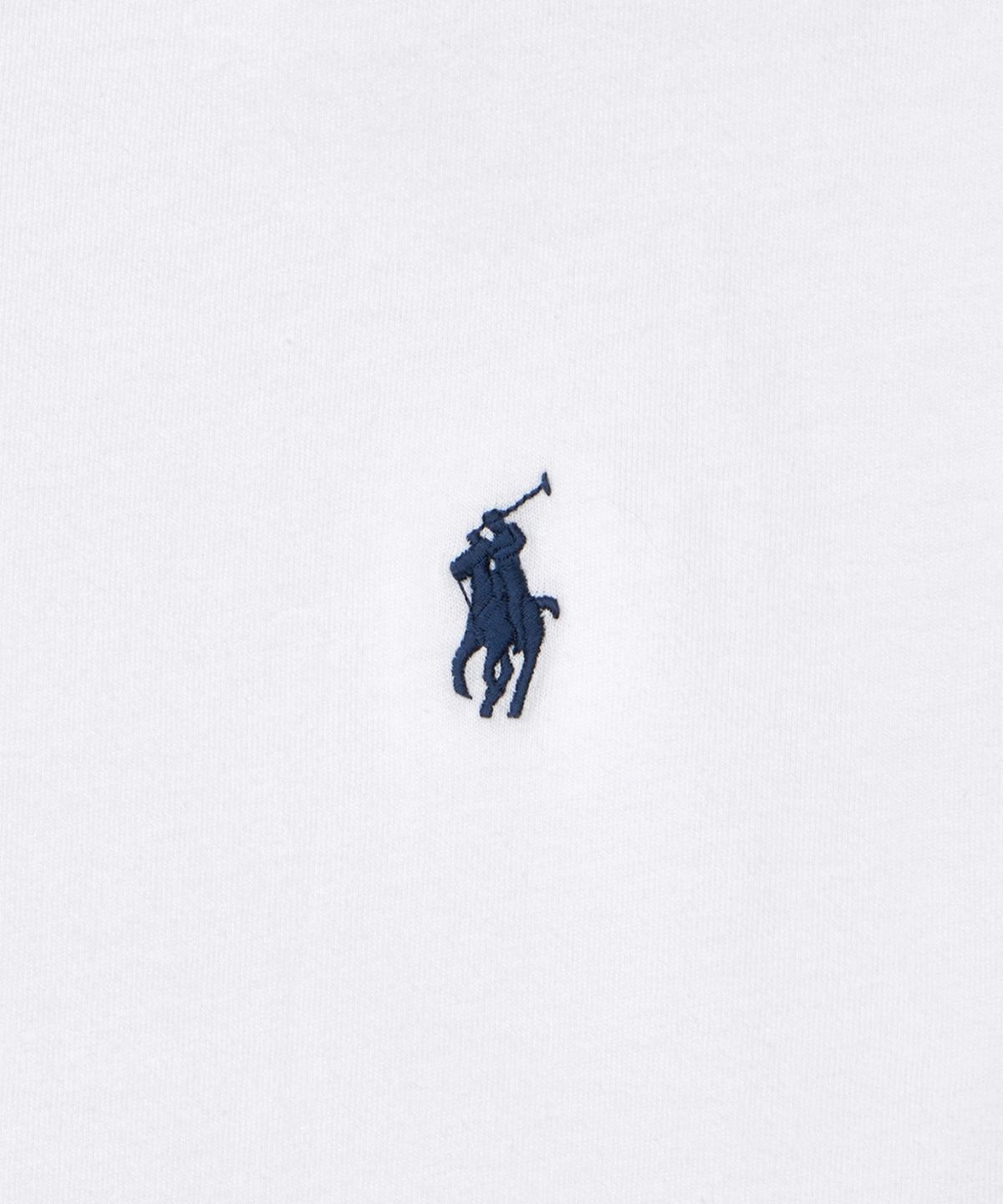 폴로 랄프 로렌(POLO RALPH LAUREN) 클래식핏 저지 롱 슬리브 티셔츠-화이트