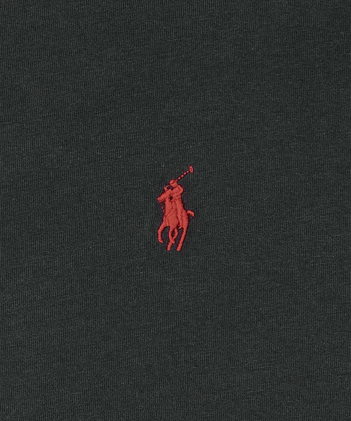 폴로 랄프 로렌(POLO RALPH LAUREN) 클래식핏 저지 롱 슬리브 티셔츠-블랙