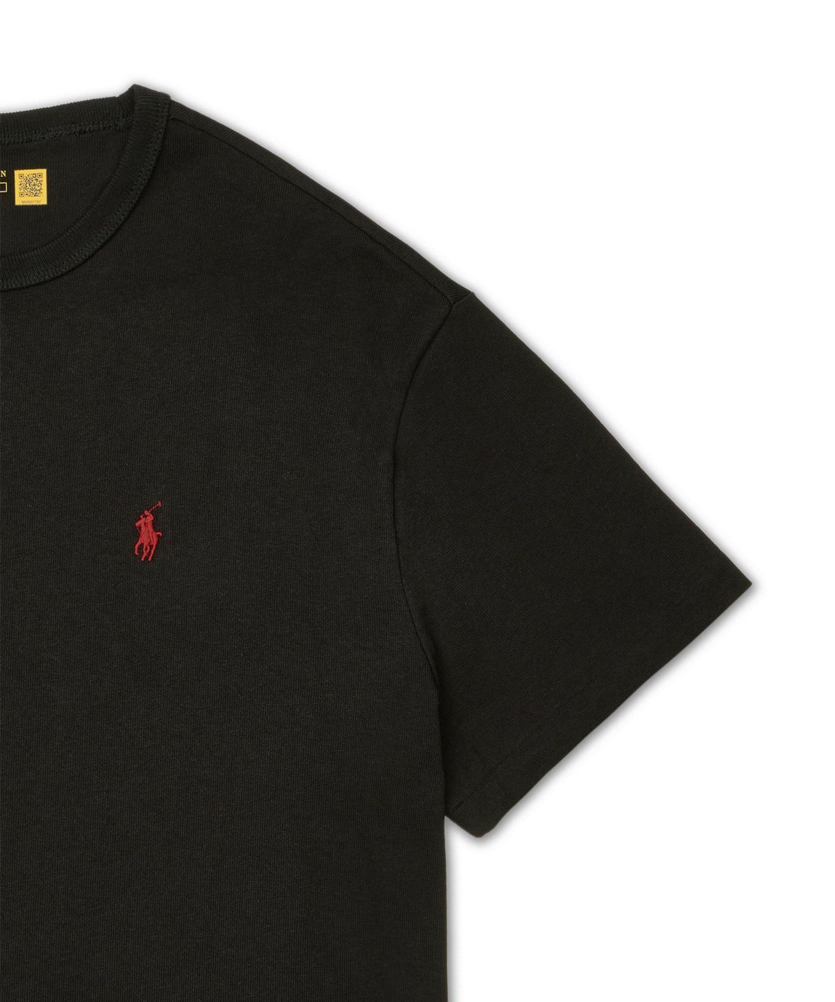 폴로 랄프 로렌(POLO RALPH LAUREN) 클래식핏 헤비웨이트 저지 티셔츠-블랙