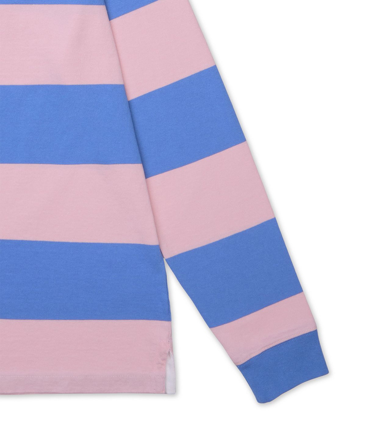 폴로 랄프 로렌(POLO RALPH LAUREN) 클래식핏 스트라이프 저지 럭비 셔츠-핑크