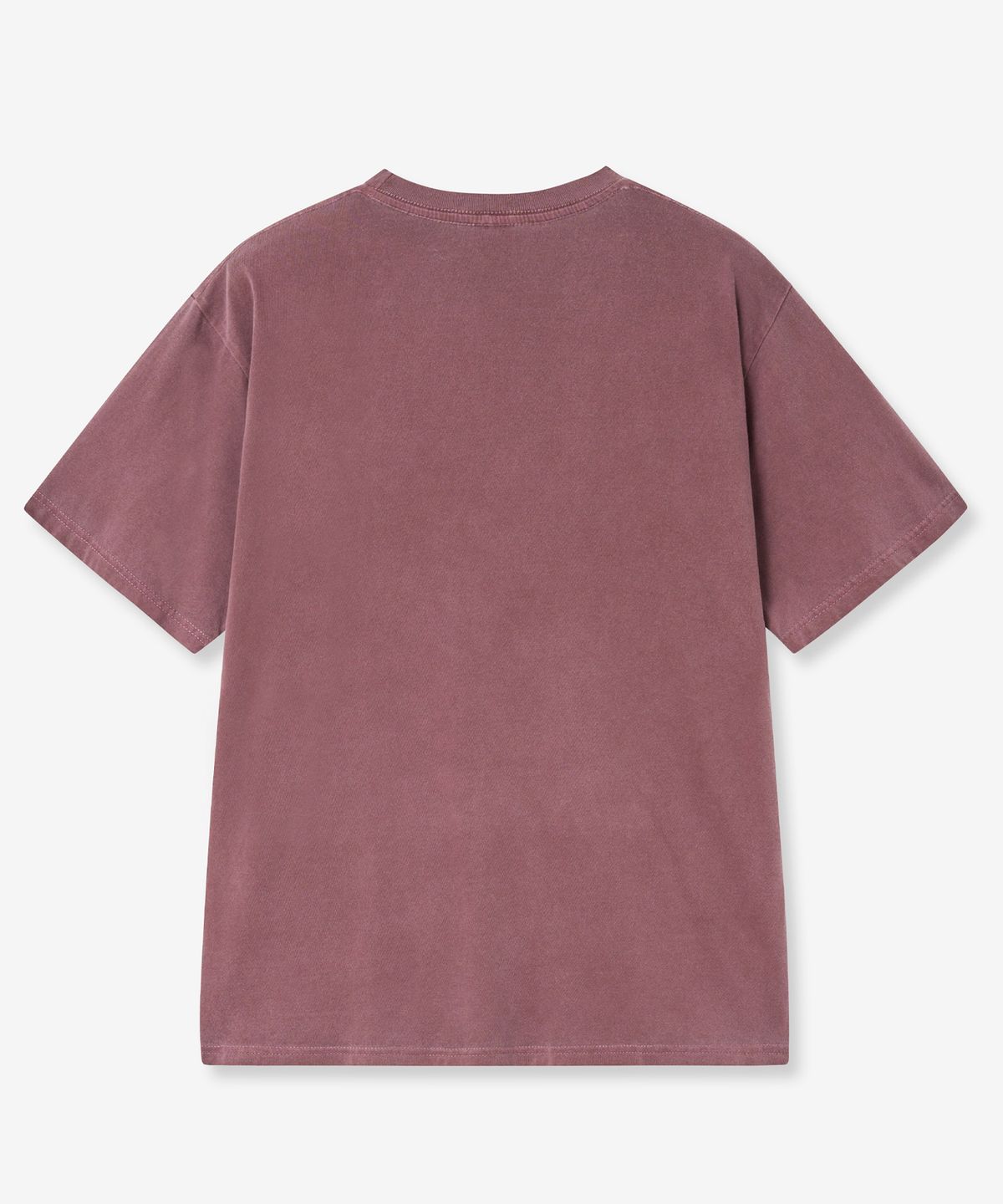 브이투(VTWO) 조종사 조깅 스누피 피그먼트 티셔츠 (BURGUNDY)