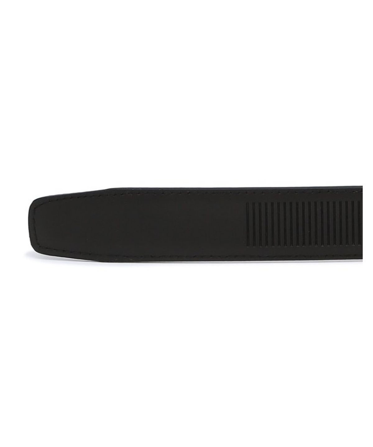 헤지스 맨 액세서리(HAZZYS MEN ACC) [Online Limited] 블랙 버클 체크장식 소가죽 자동벨트 HJBE6F950BK