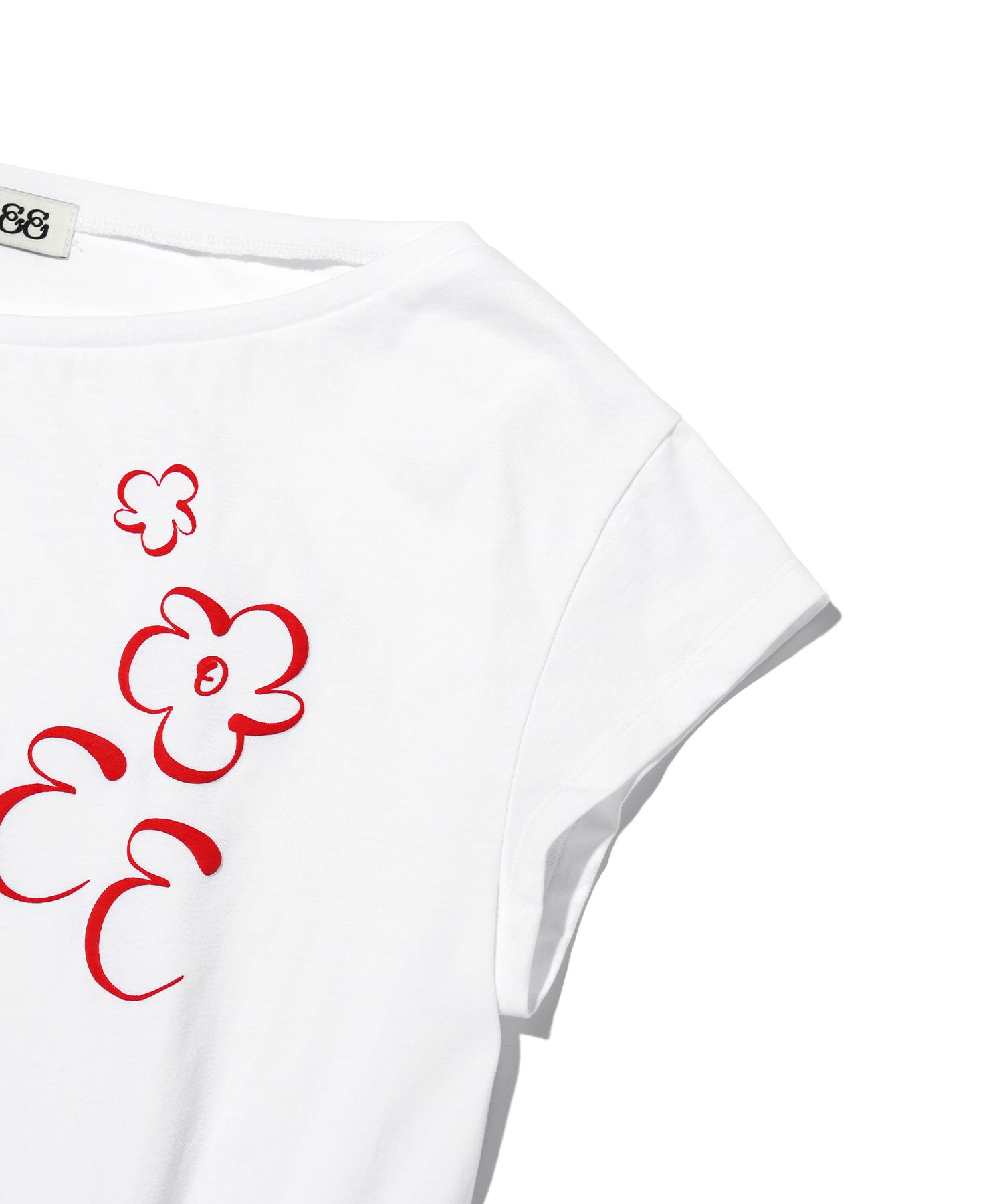 MUSINSA公式 | YOUHEE OFF-SHOULDER T-SHIRTS WHITE
