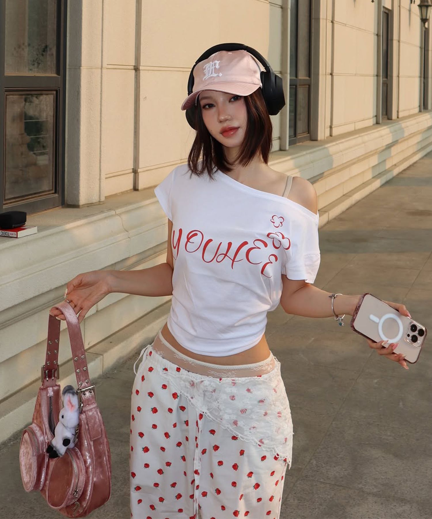 Tシャツ・カットソー YOUHEE OFF-SHOULDER T-SHIRTS 5BJH1546 YOUHEE OFF-SHOULDER T-SHIRTS 5BJH1546 (YOUHEE/Tシャツ