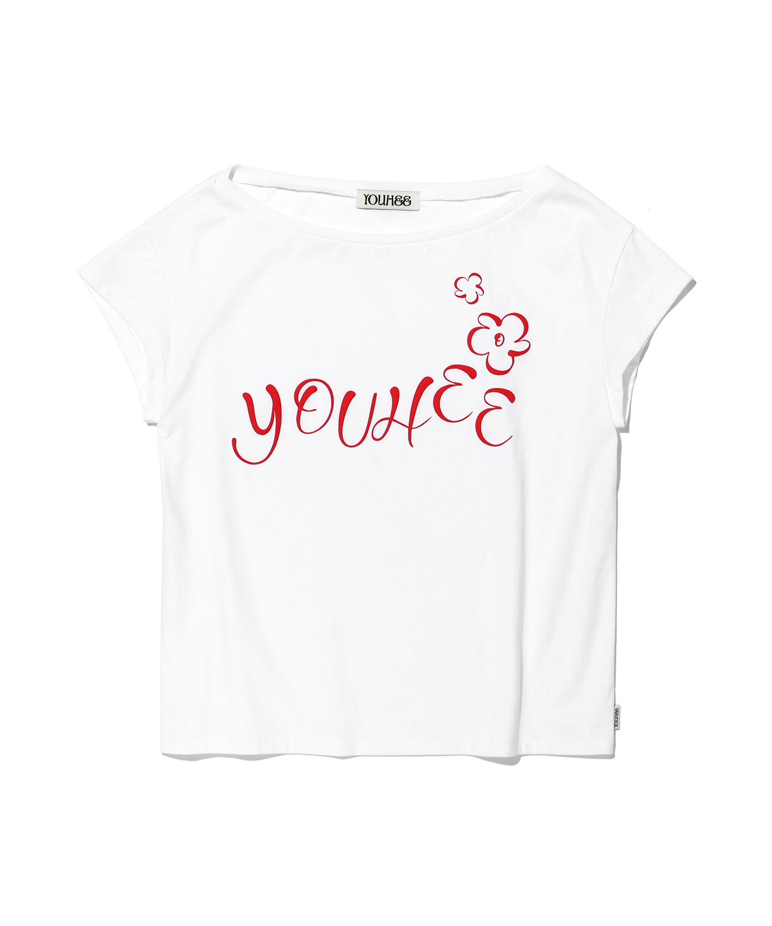 Tシャツ・カットソー [YOUHEE] OFF-SHOULDER T-SHIRTS WHITE MUSINSA公式 | YOUHEE OFF-SHOULDER T-SHIRTS WHITE