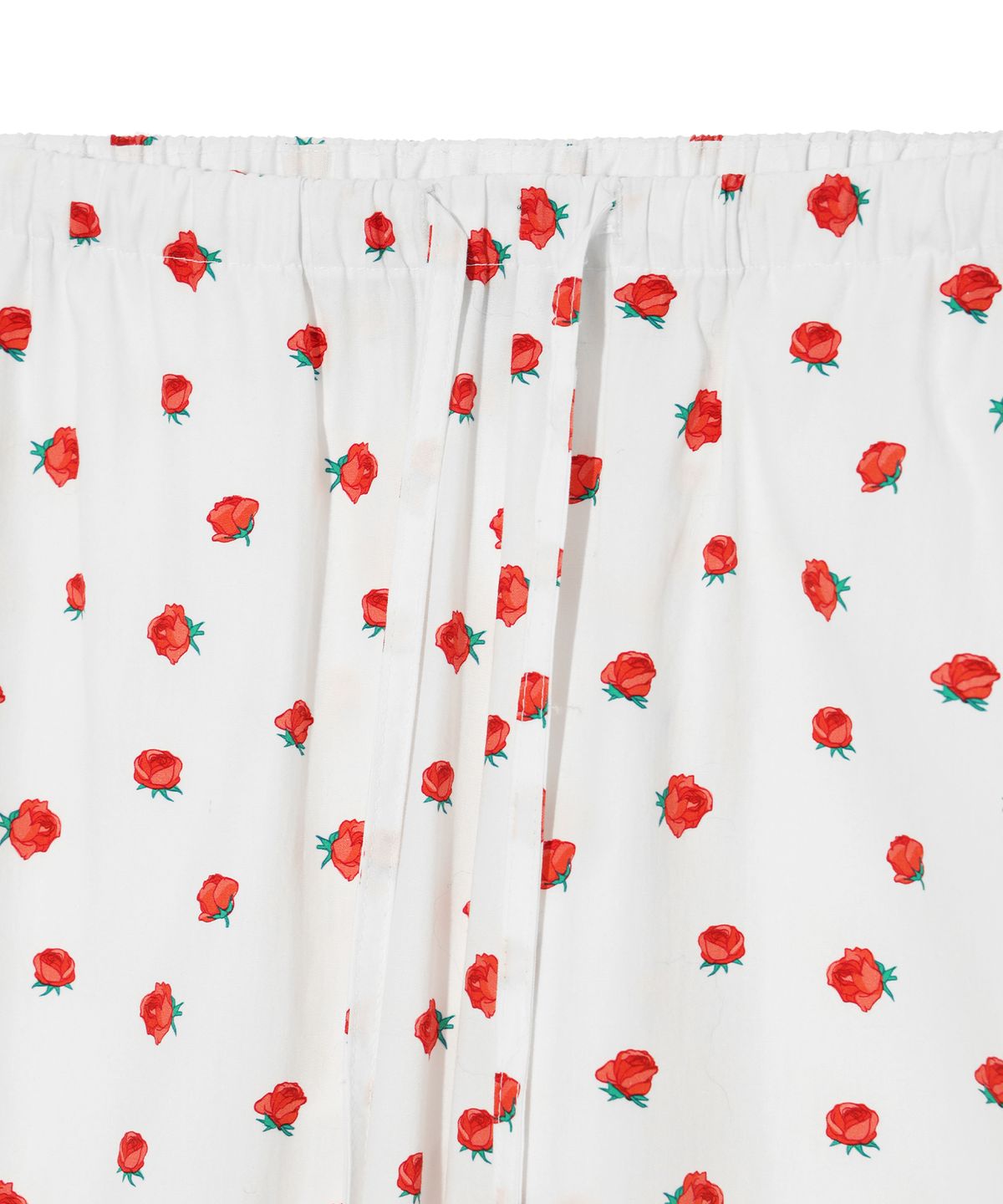 유희(YOUHEE) FLOWER PATTERN STRING PANTS WHITE
