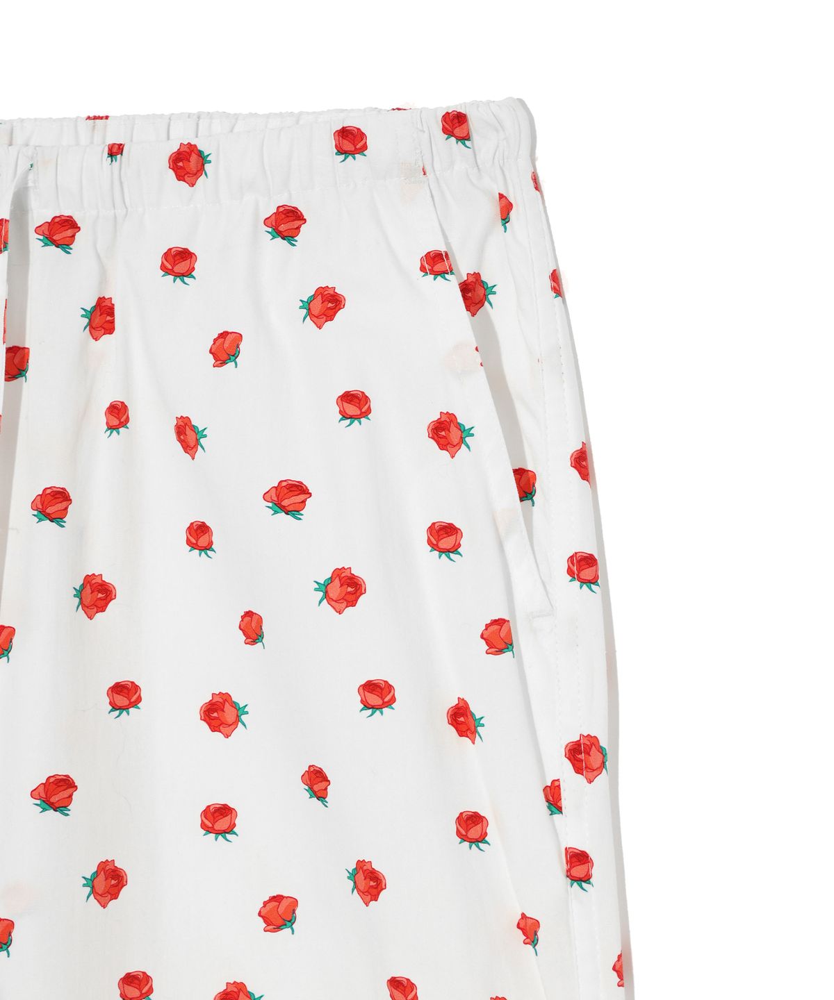 유희(YOUHEE) FLOWER PATTERN STRING PANTS WHITE