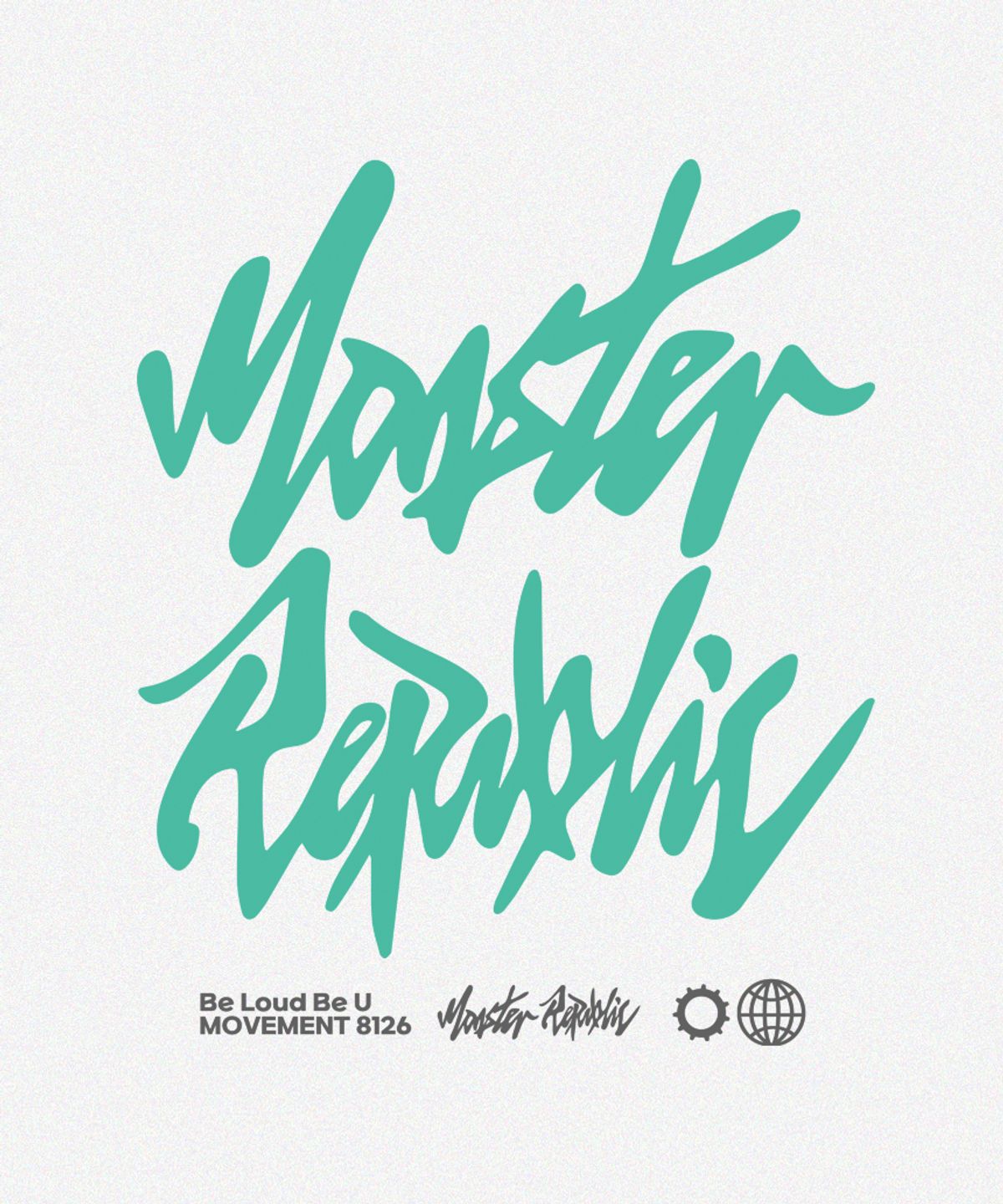 몬스터리퍼블릭(MONSTER REPUBLIC) 어센틱 로고 민트 티셔츠 화이트_8126