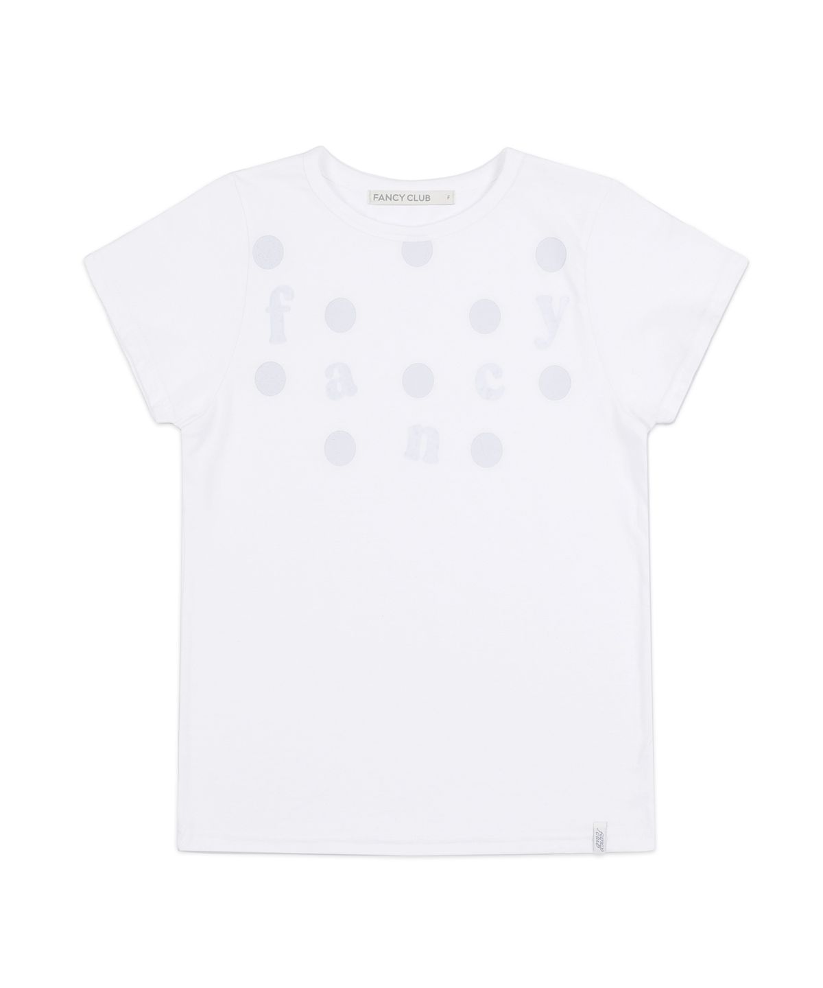 팬시클럽(FANCY CLUB) 도트 페이드 팬시 티 (WHITE) F25QB129