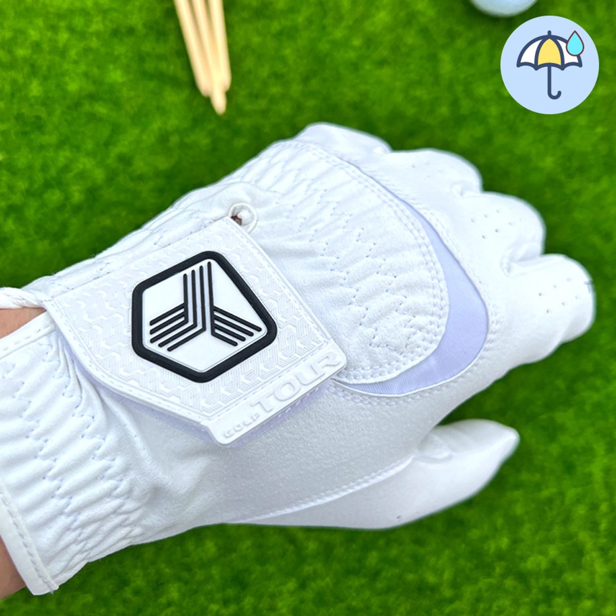 투어골프(TOURGOLF) 특수합피 우천용 레인그립 골프장갑 남성용 5장