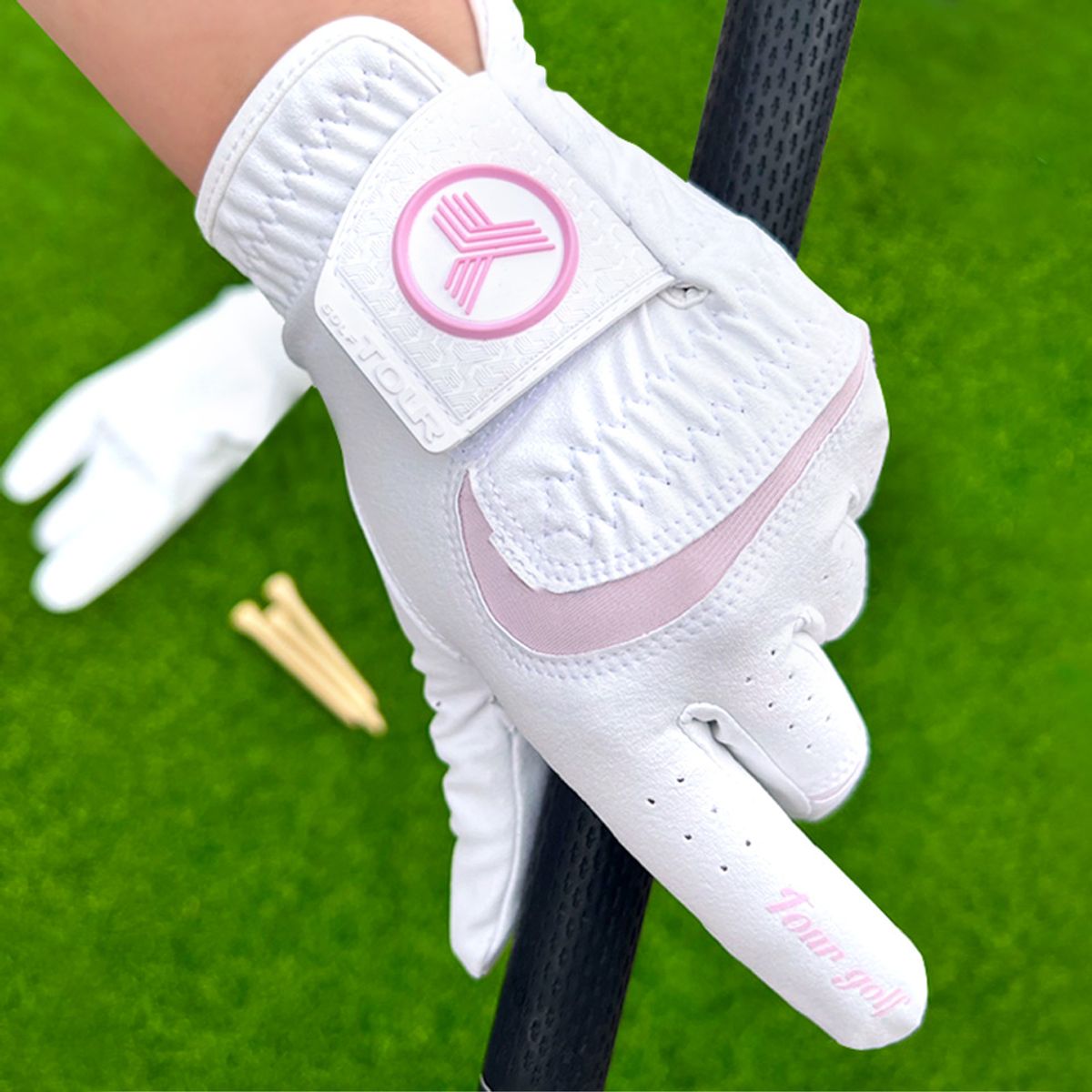 투어골프(TOURGOLF) 특수합피 우천용 레인그립 골프장갑 여성용 5장