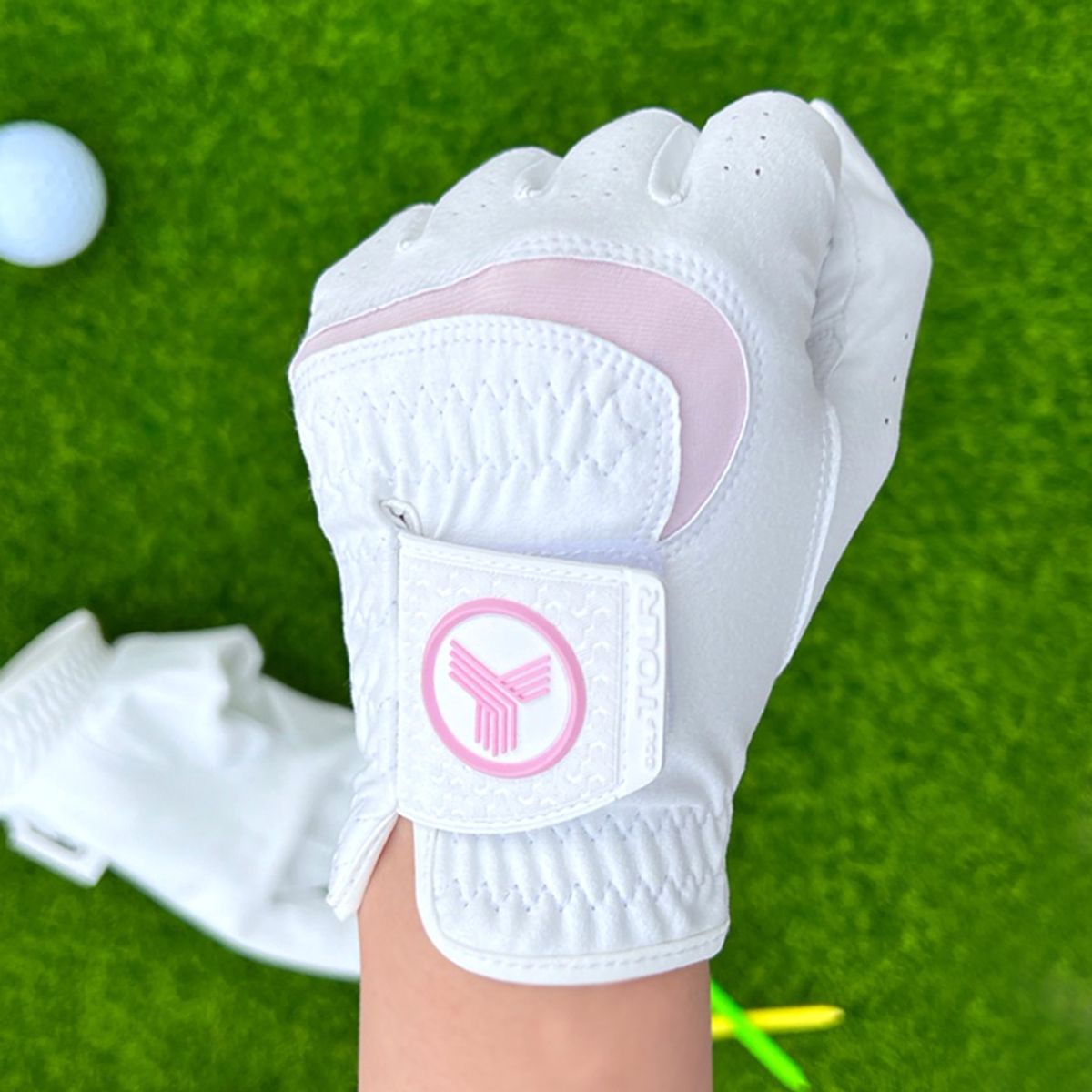 투어골프(TOURGOLF) 특수합피 우천용 레인그립 골프장갑 여성용 5장