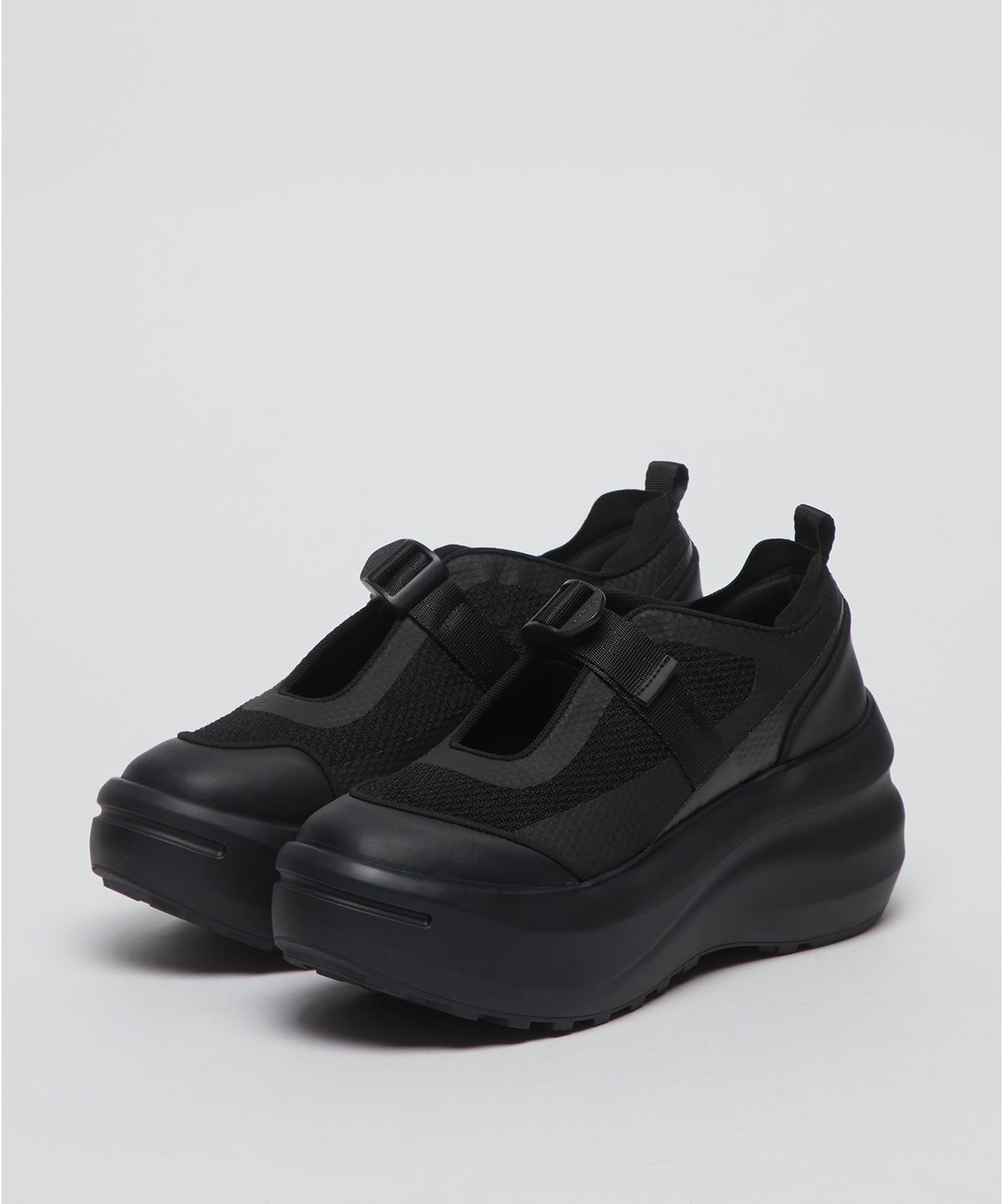 아카이브앱크(ARCHIVEPKE) [Archivepke x Ribbonbit] Platform mary-jane(Black)