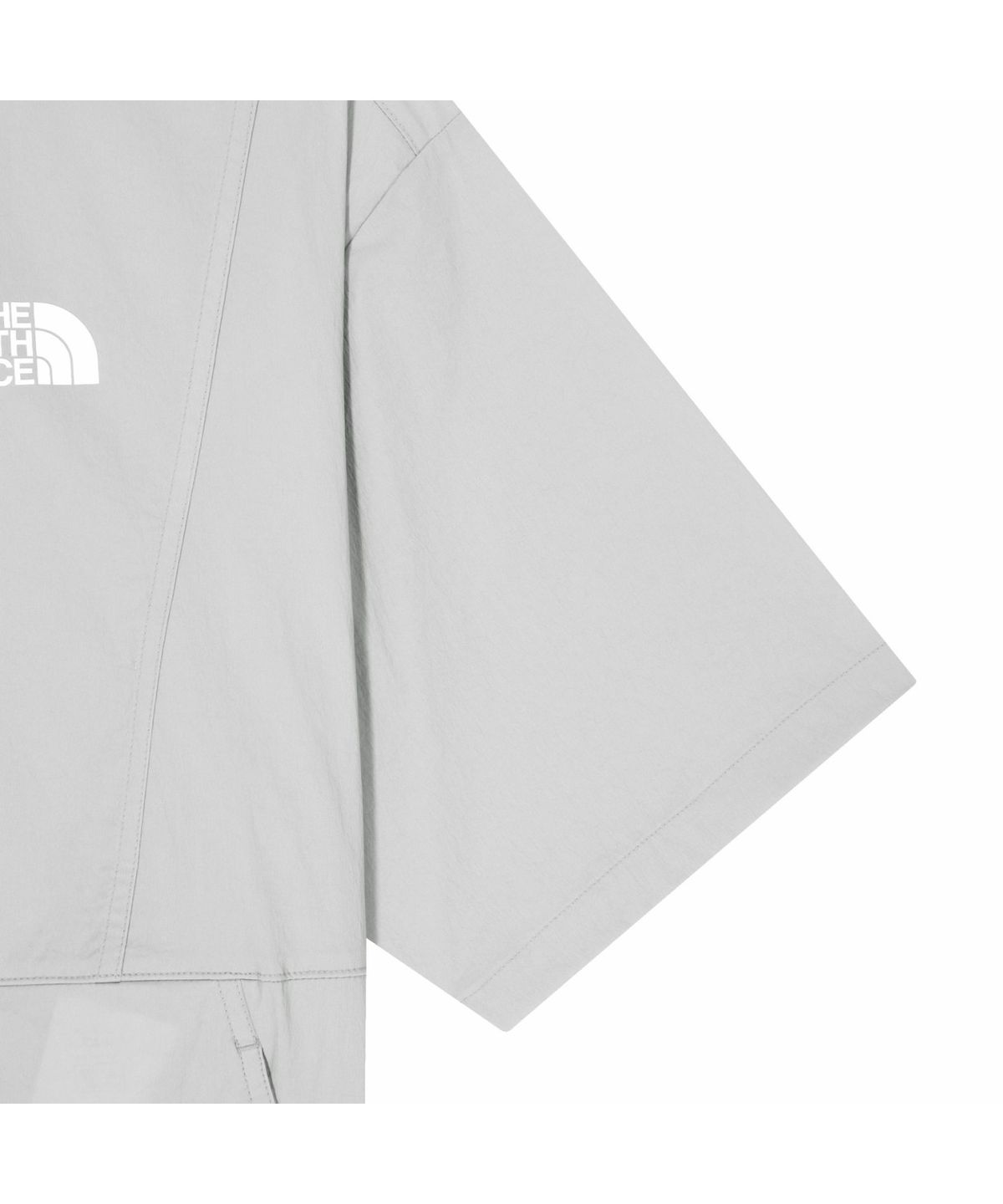 노스페이스(THE NORTH FACE) NT7KR01K 아이라 반팔 집업 LIGHT_GRAY