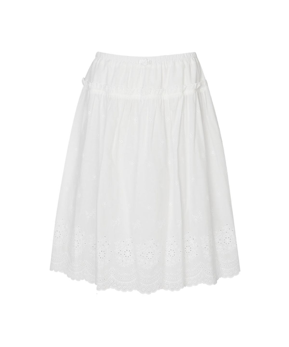루루서울(LOULOUSEOUL) Zoey Lace Skirt (White)