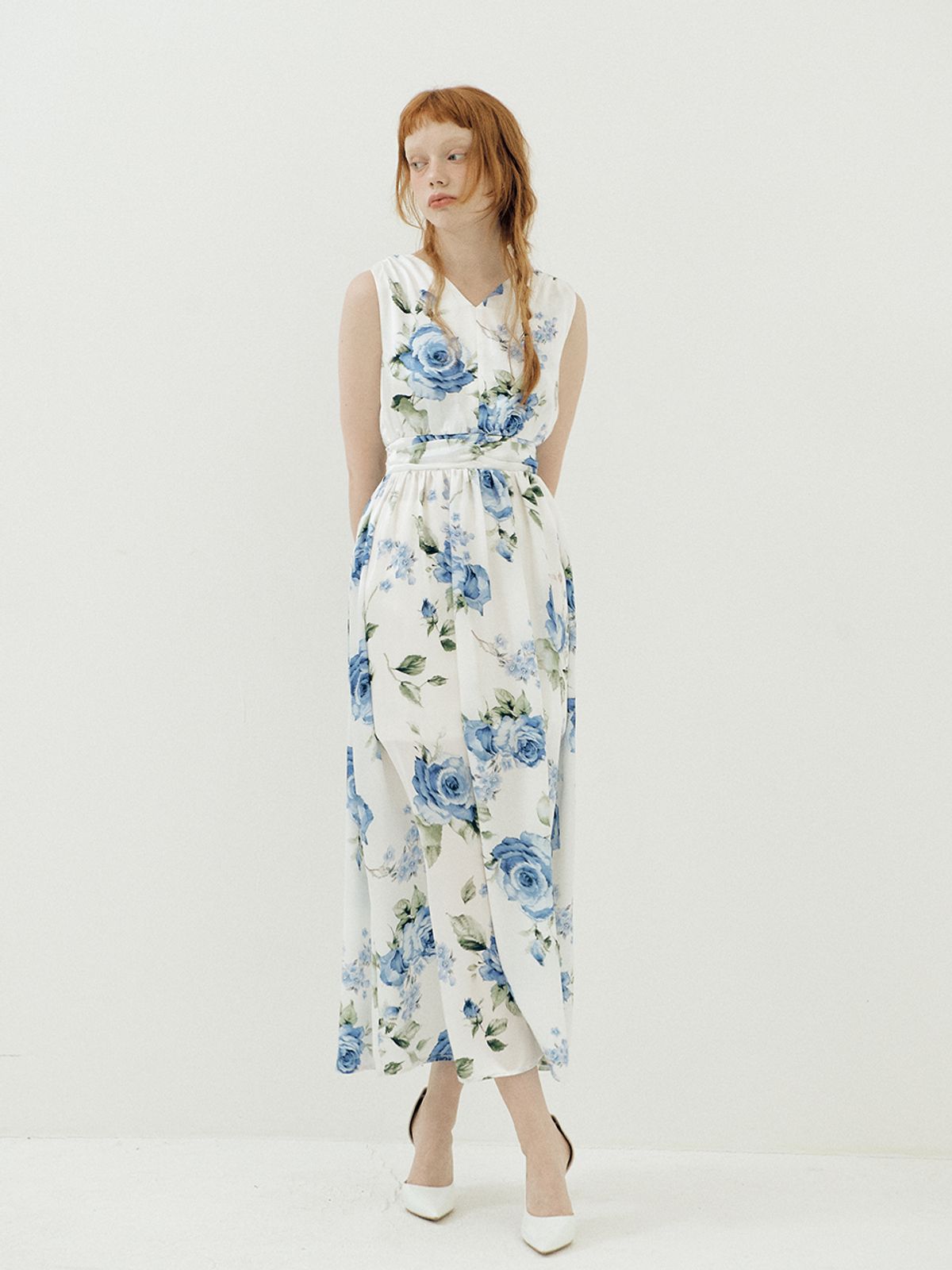 비아락테아(VIA LACTEA) Floral Maxi Dress