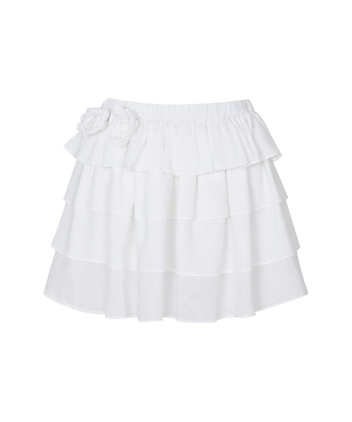 루루서울(LOULOUSEOUL) Lisa Cancan Mini Skirt (White)