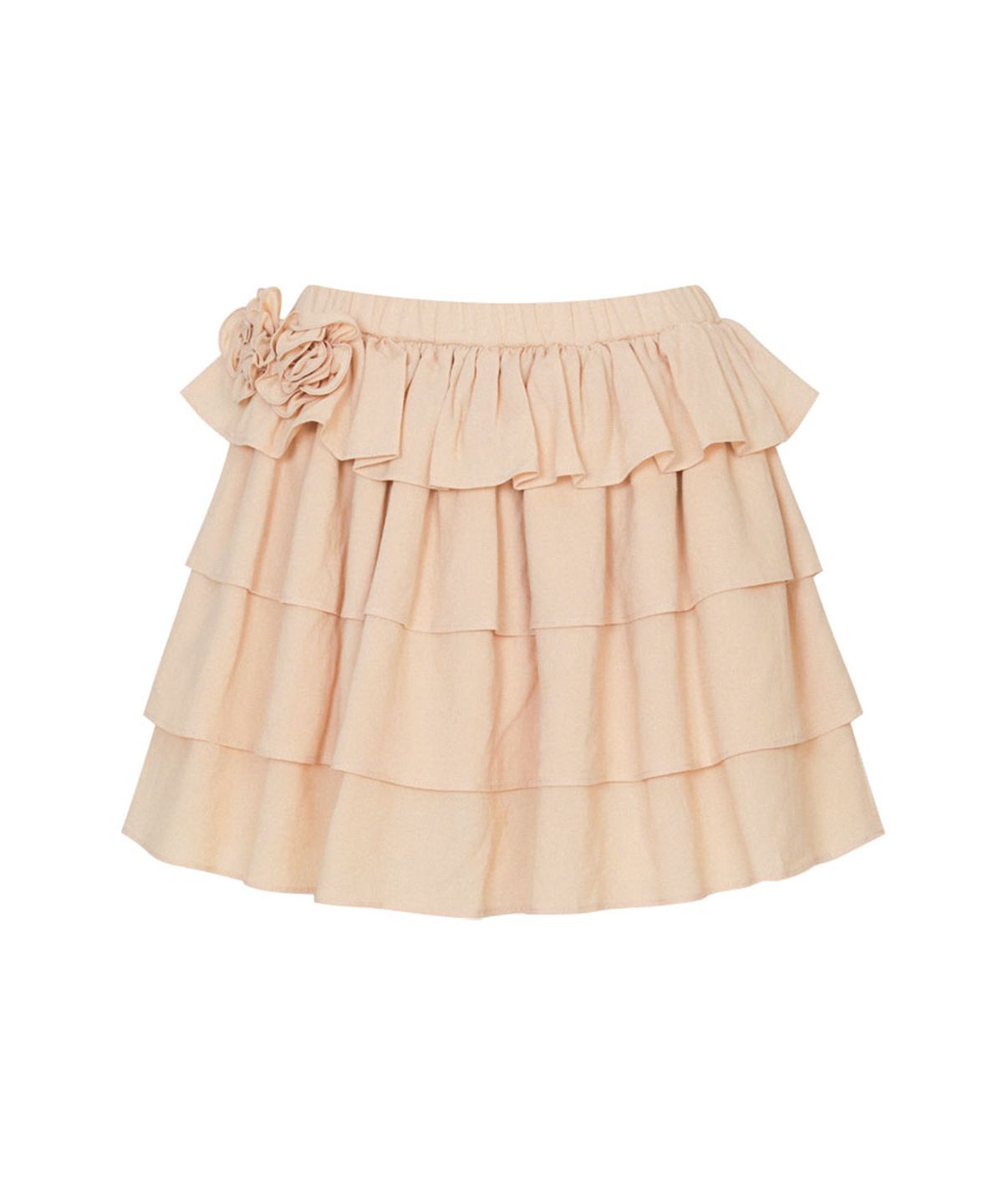 루루서울(LOULOUSEOUL) Lisa Cancan Mini Skirt (Beige)