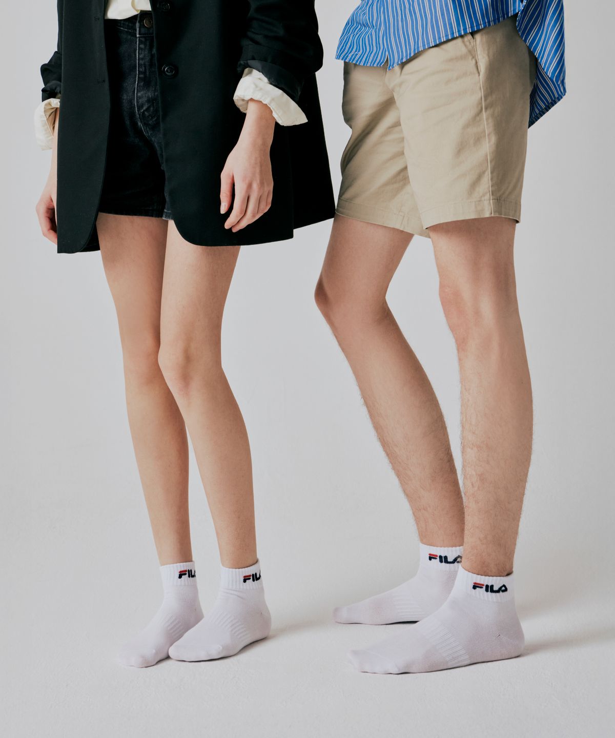 휠라 골프(FILA GOLF) 솔리드 양말 5족 세트 (3colors)