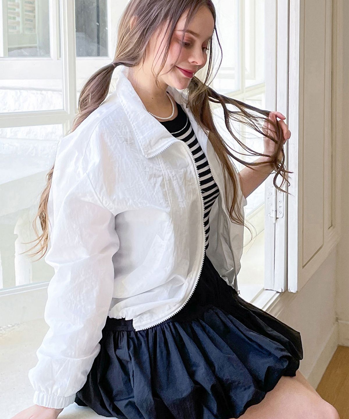 슬로우롤리(SLOWLOLLI) Wind breaker jumper