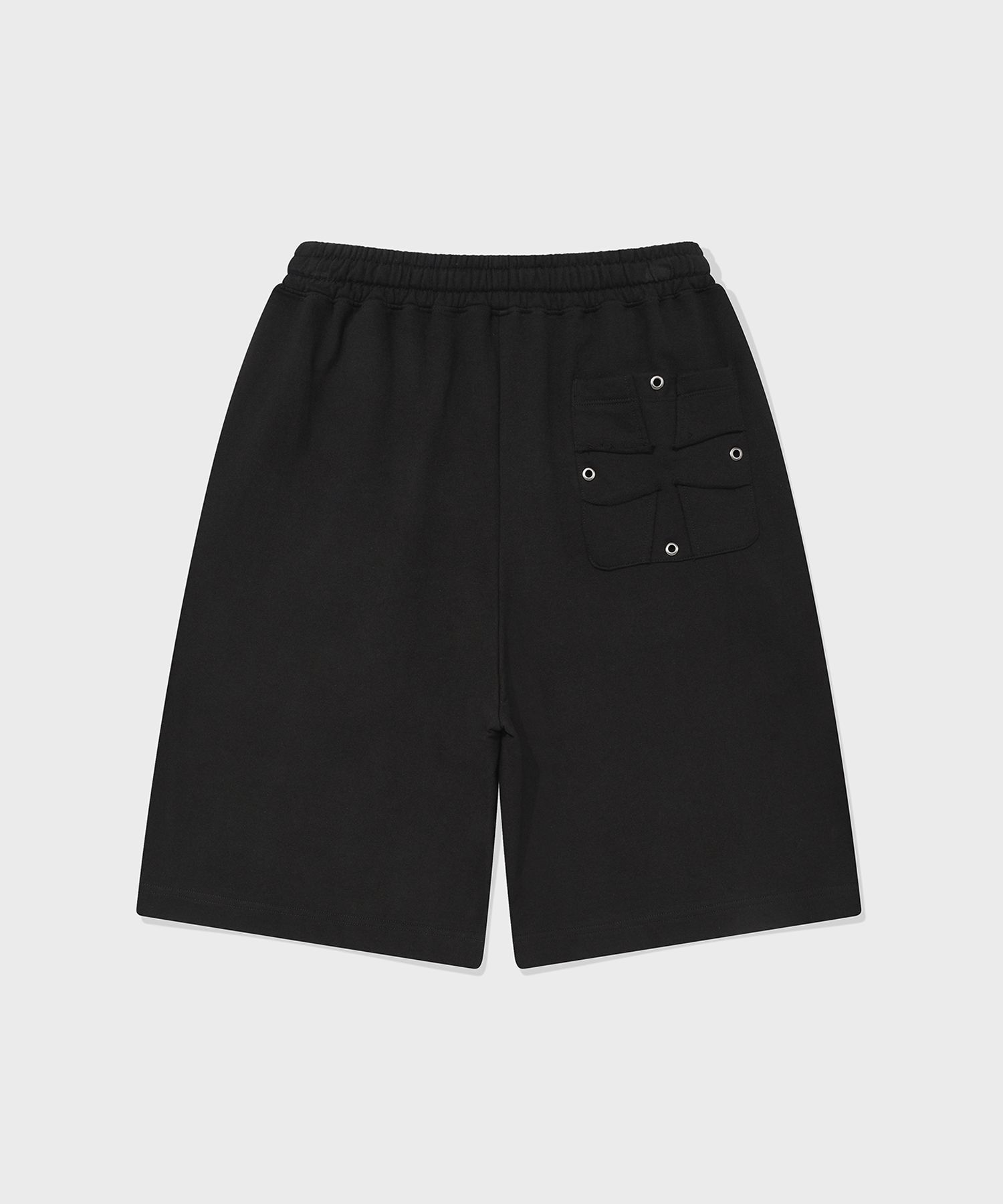 [SAINTPAIN]★25SS★CROSS APPLIQUE SWEAT SHORTS★関税込 MUSINSA公式 | SAINTPAIN SP Cross Applique Sweatshorts Grey