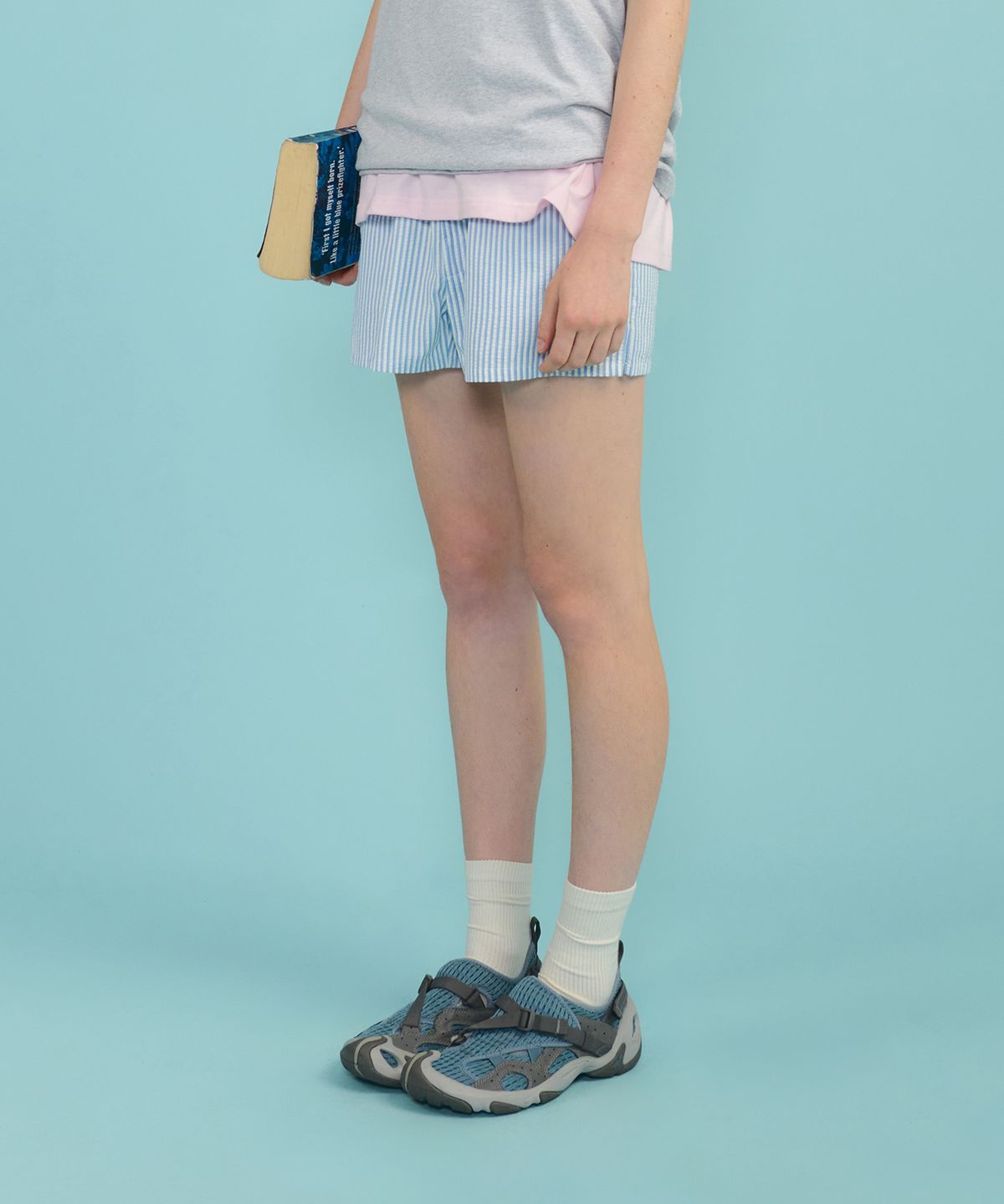 헬로 선라이즈(HELLO SUNRISE) Boxer Shorts(W)_Sky Blue