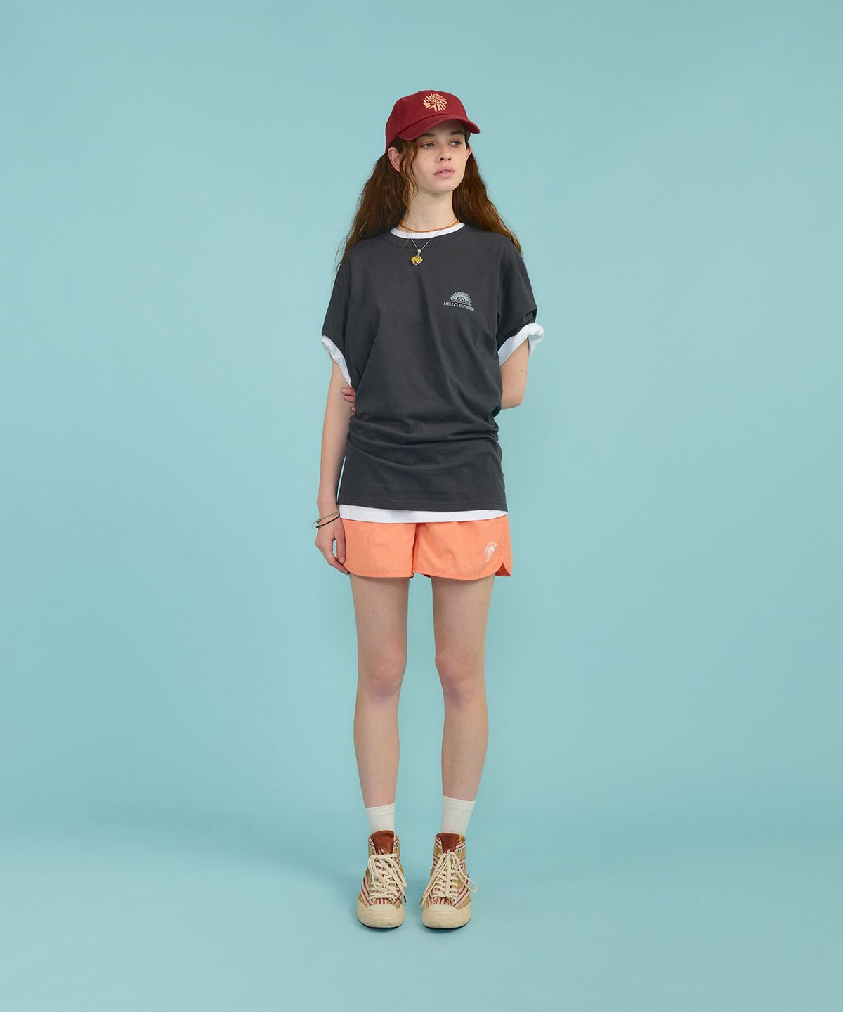 헬로 선라이즈(HELLO SUNRISE) Water Shorts(W)_Apricot