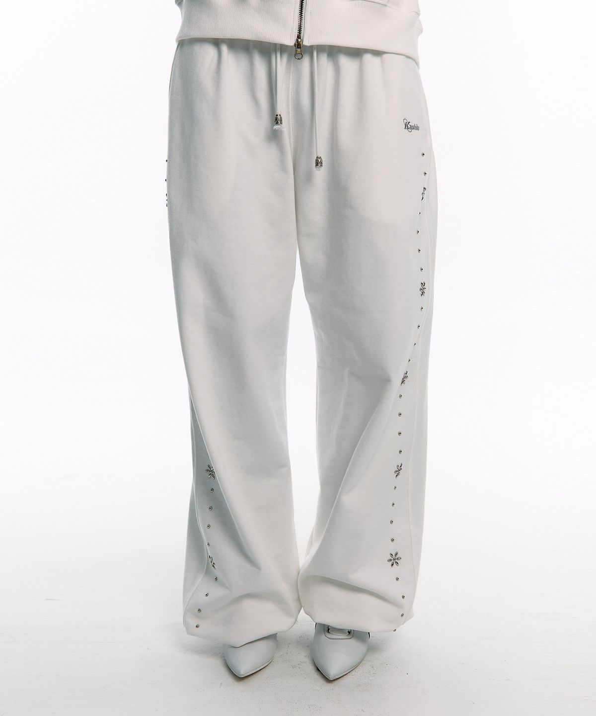 카시코(KASHIKO) Kashiko Comfy : Monk Trousers White
